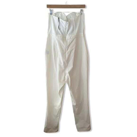 NBD Hastings jumpsuit white corset boned bustier strapless one piece Revolve XL - Picture 4 of 13